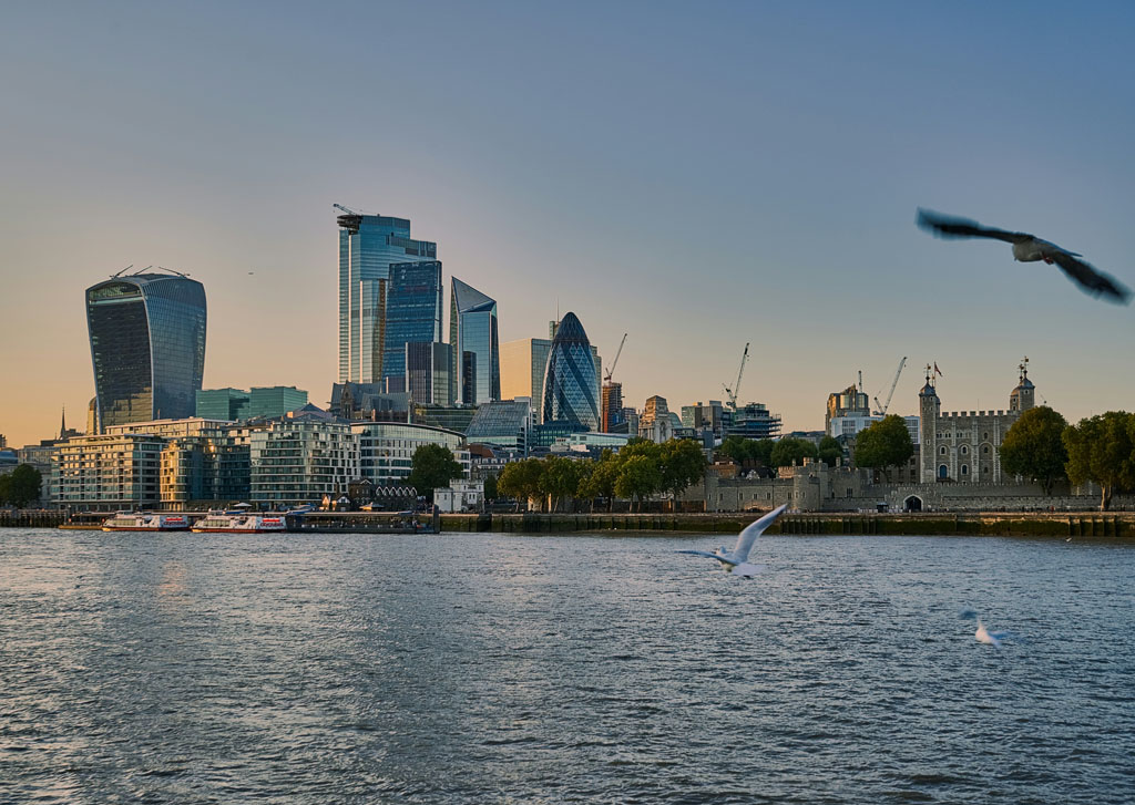 River Thames and London cityscape